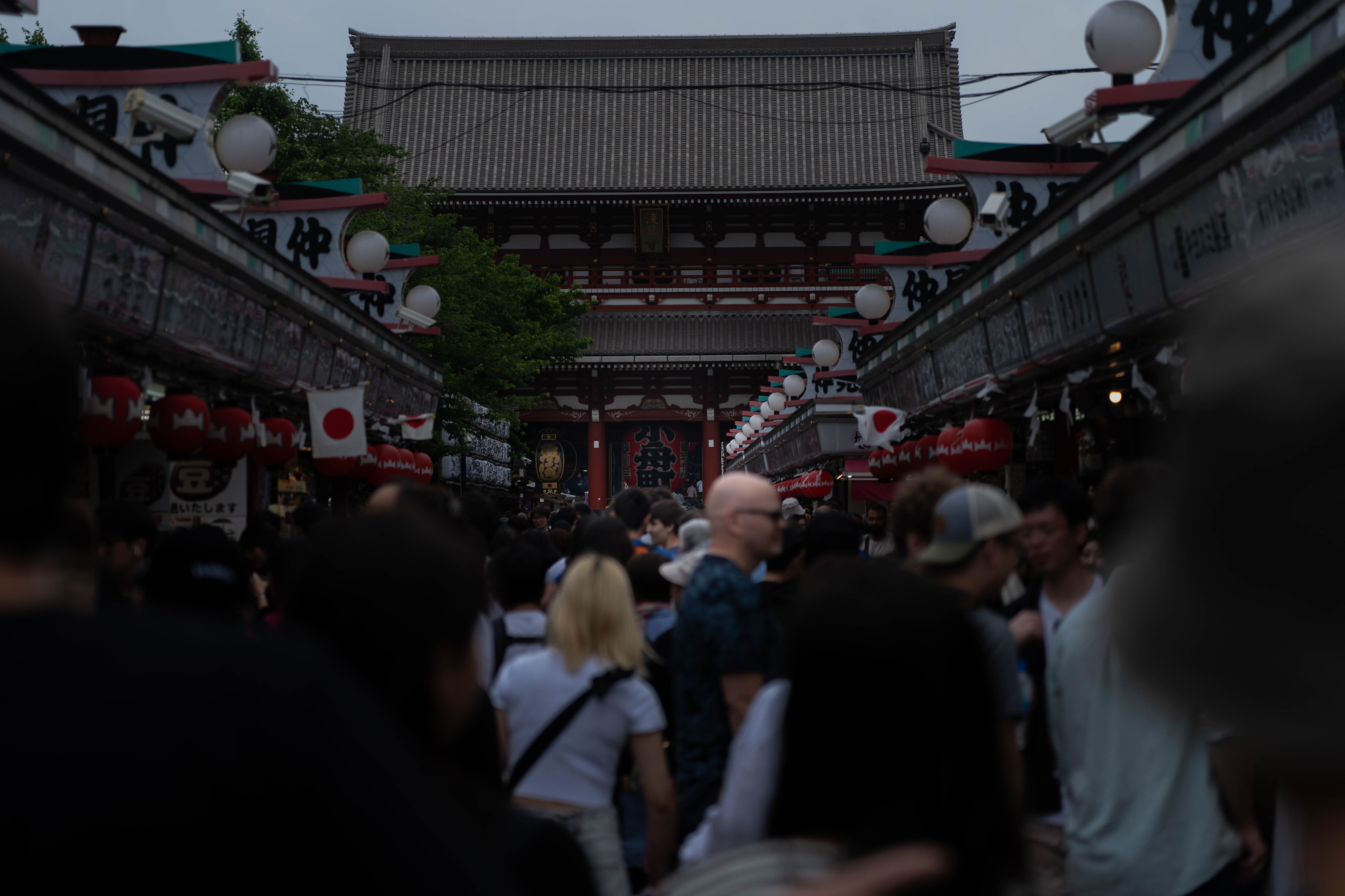 Before - Bustling crowded place at Sensoji Temple